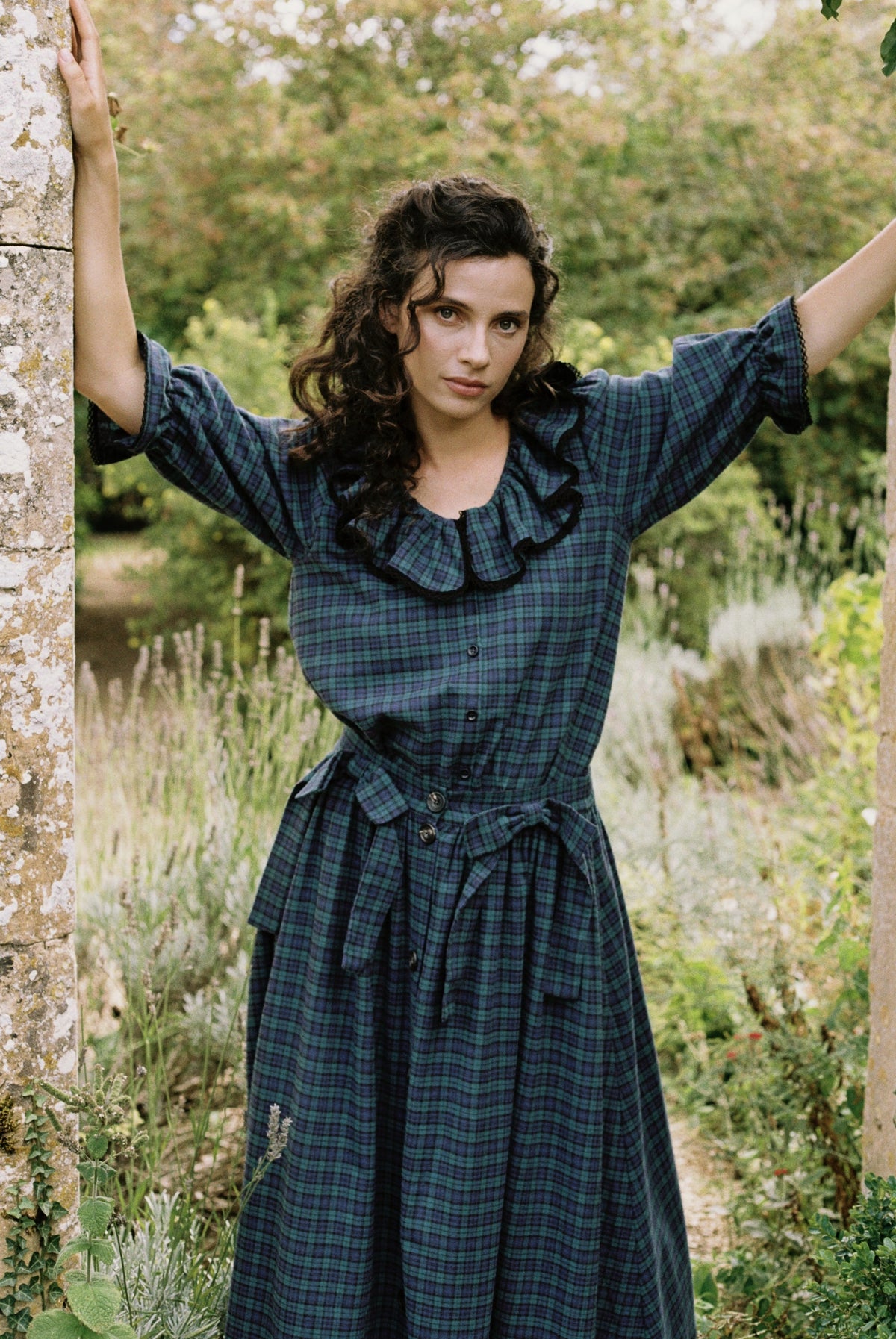 Matilda Blouse - Black Watch Check
