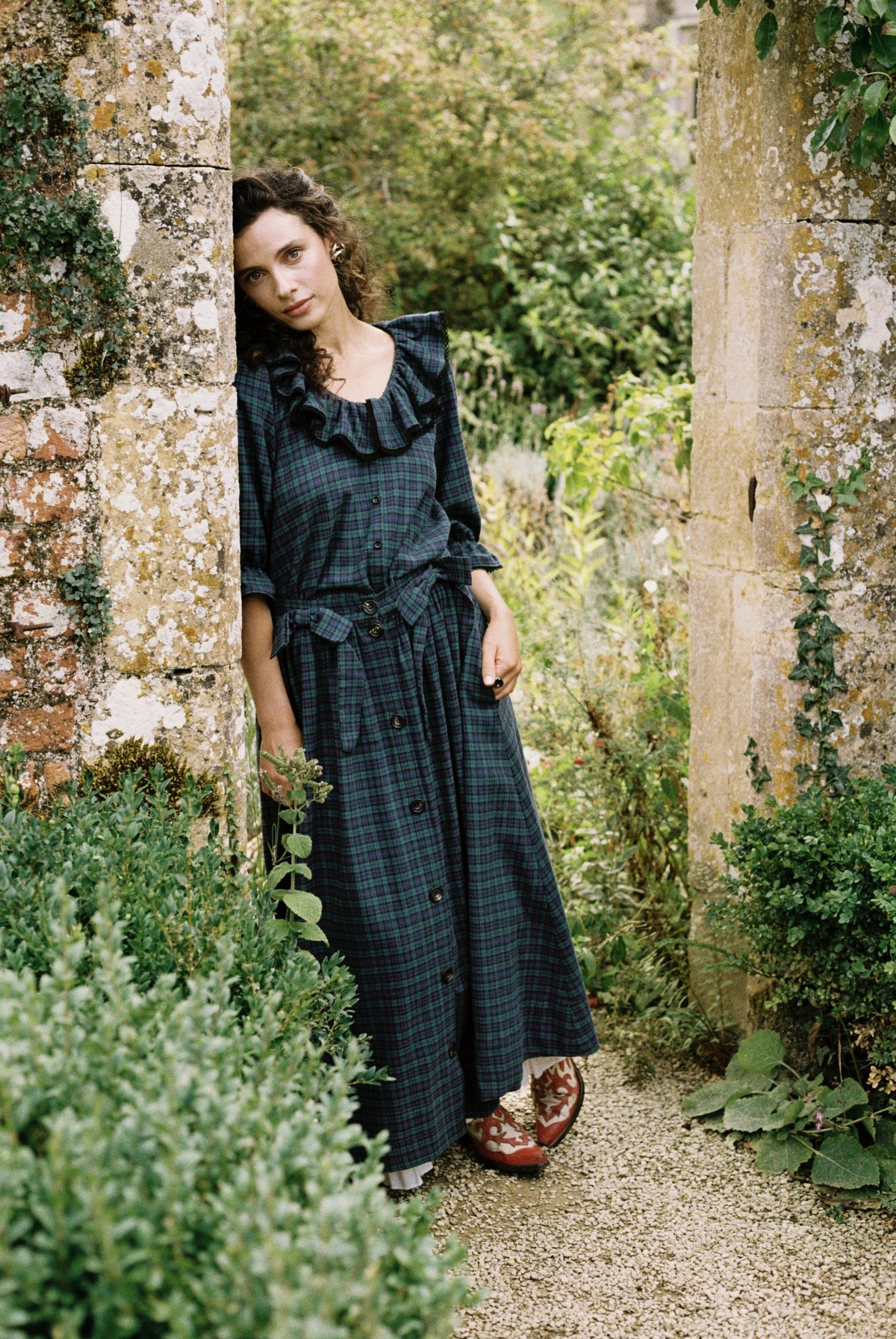 Matilda Blouse - Black Watch Check