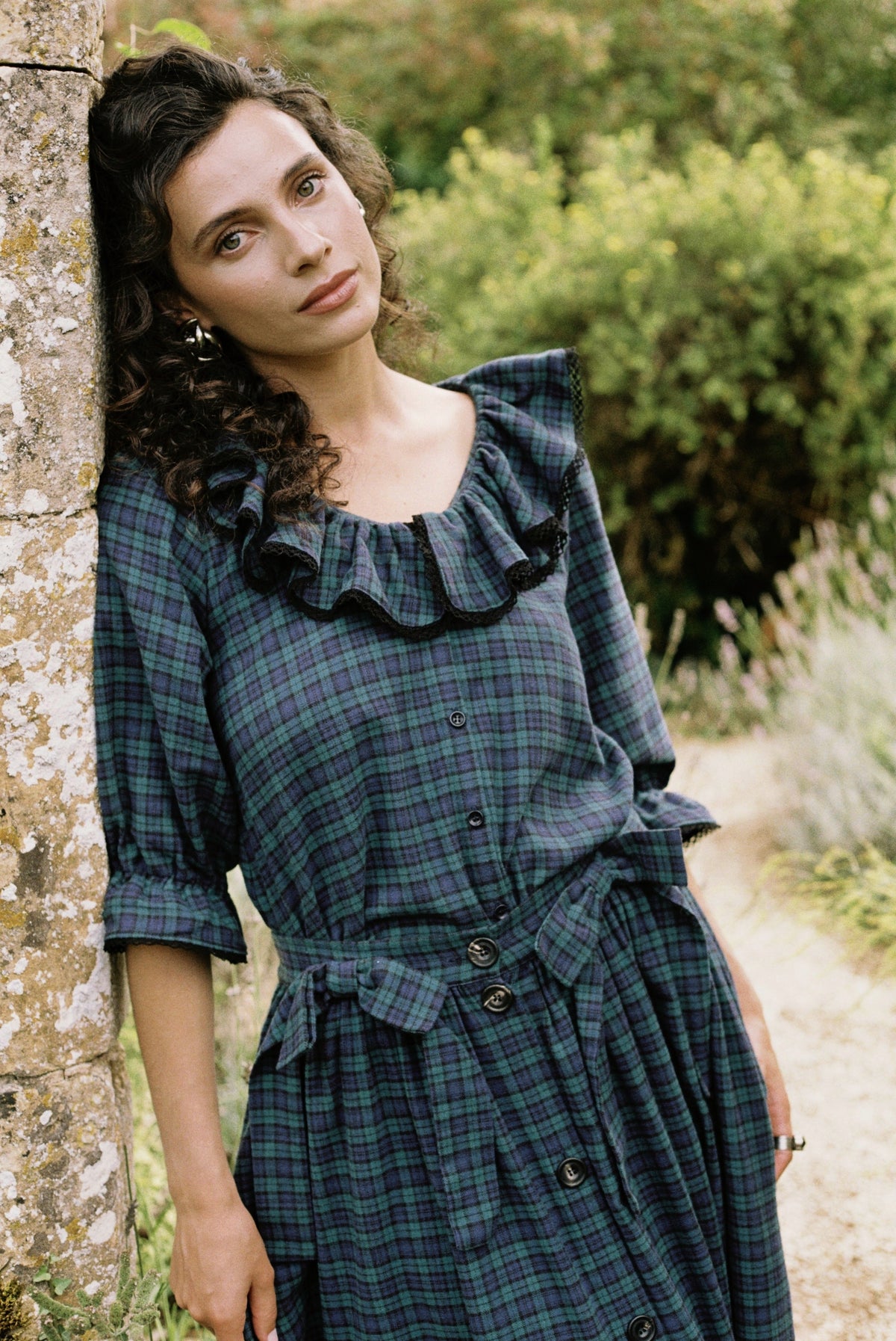 Matilda Blouse - Black Watch Check