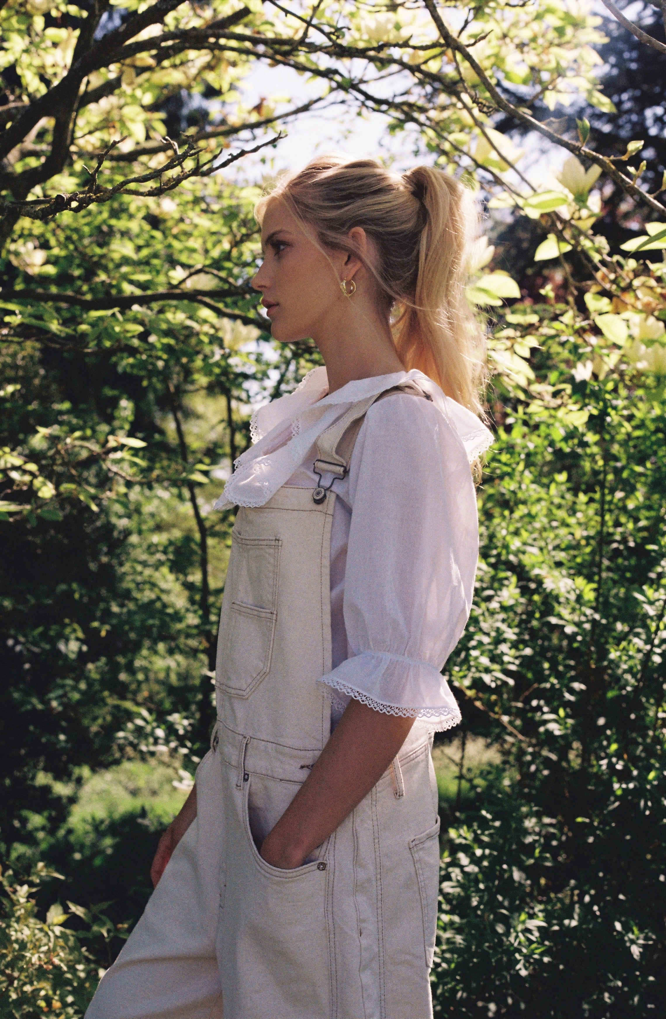 Matilda Blouse - Sheer White