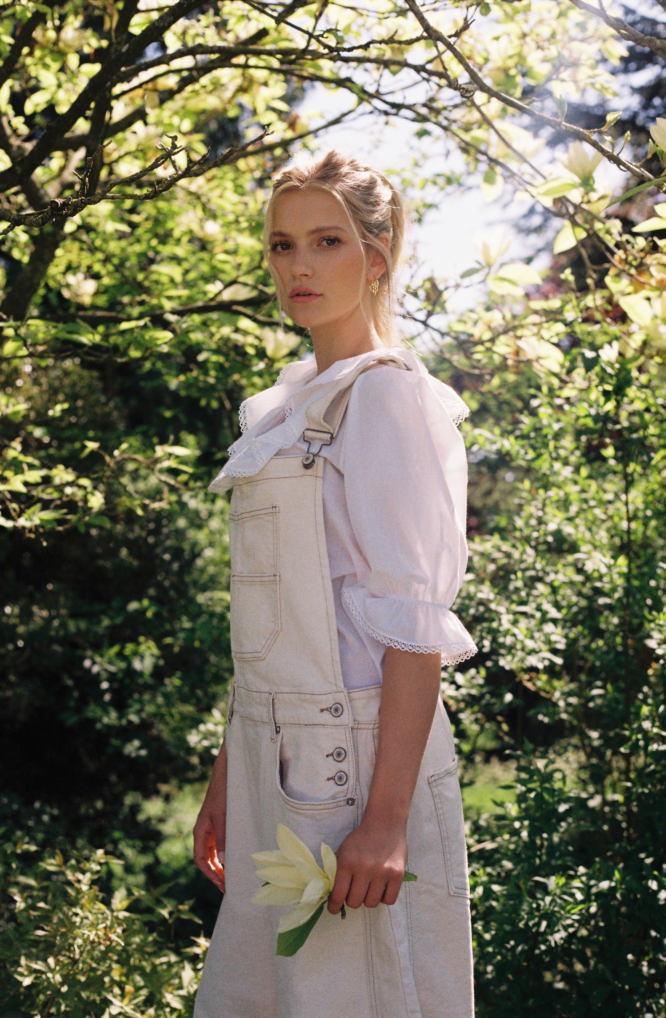 Matilda Blouse - Sheer White