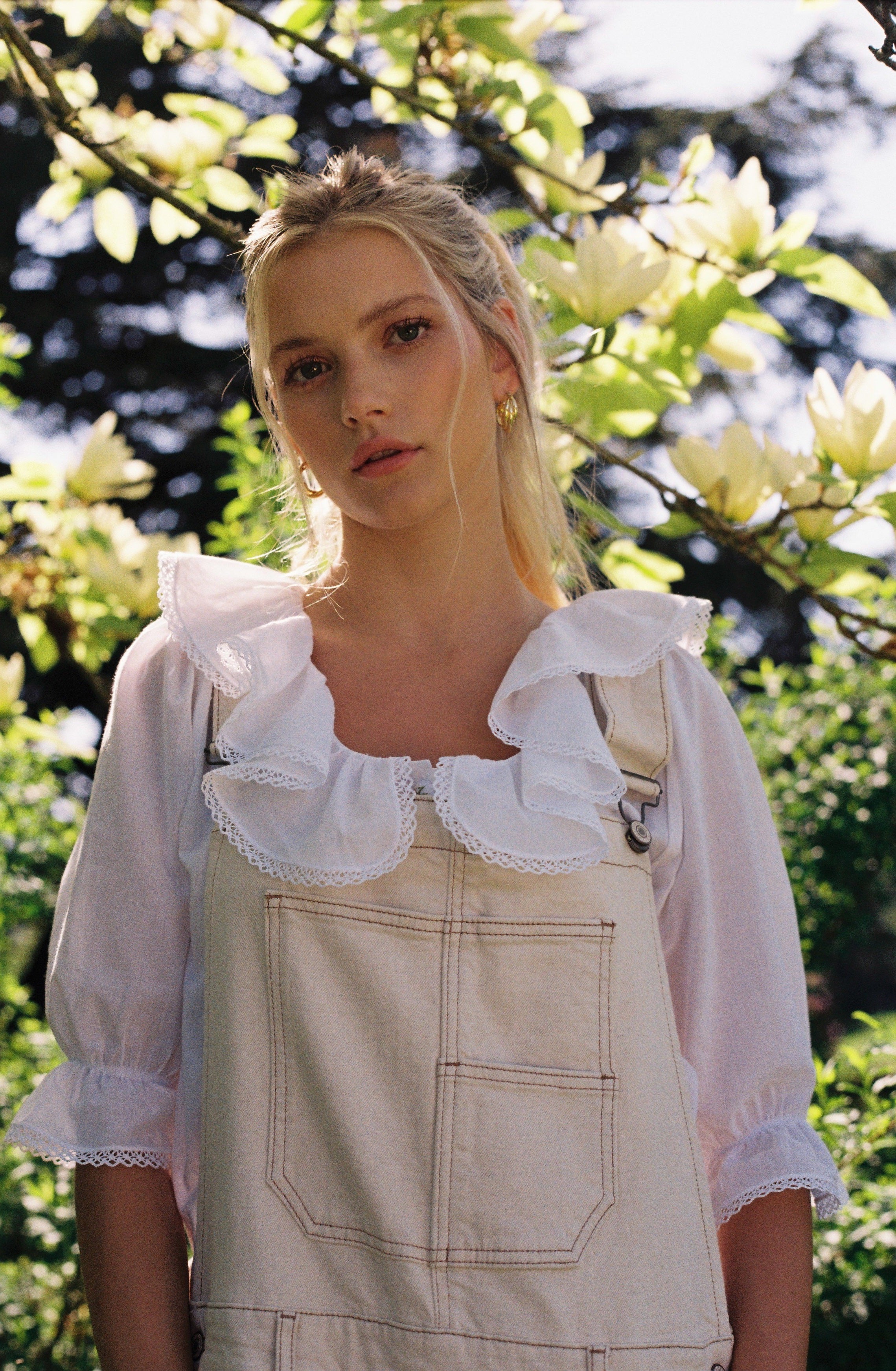 Matilda Blouse - Sheer White