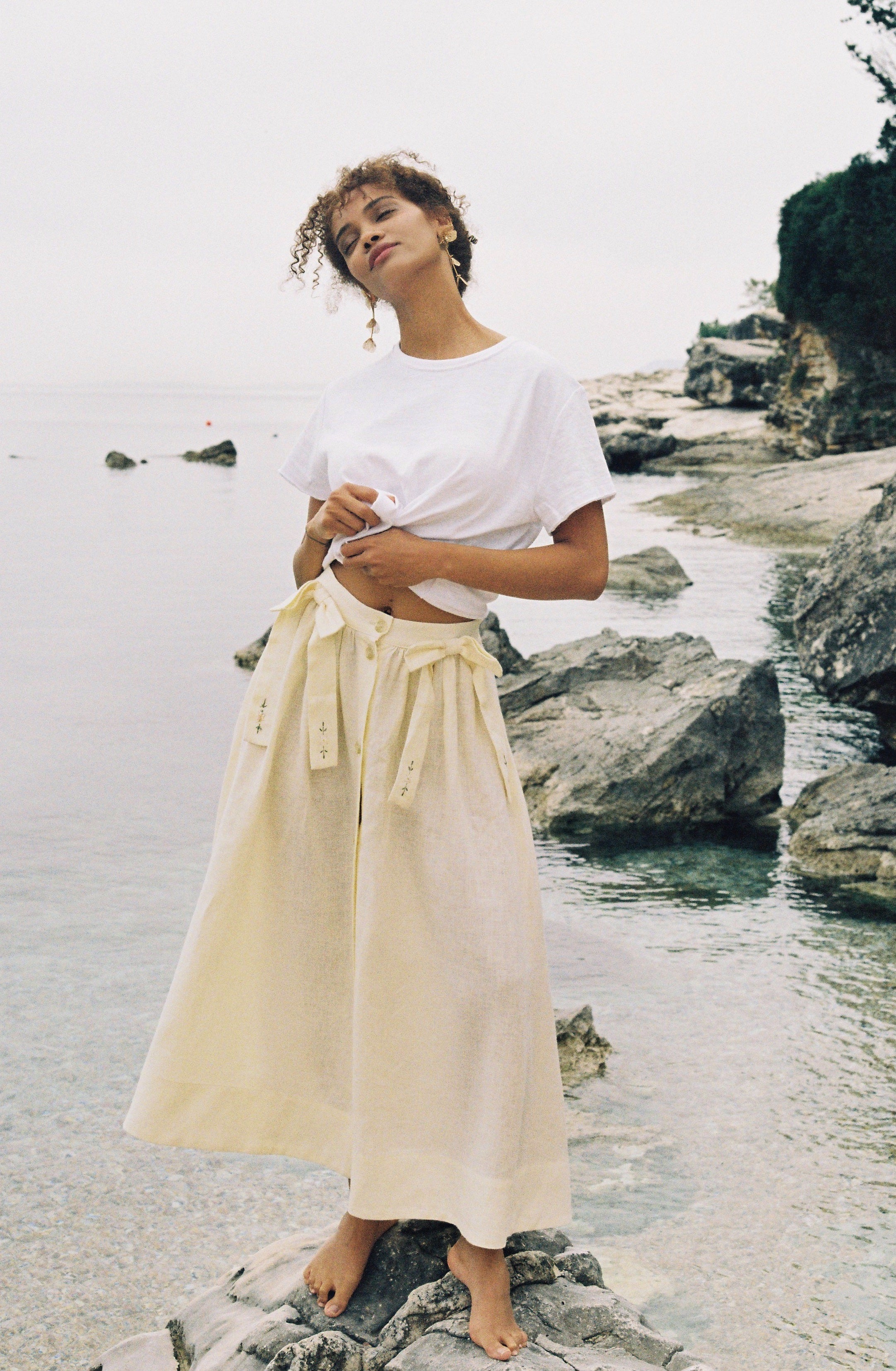 Rhea Skirt - Butter Yellow