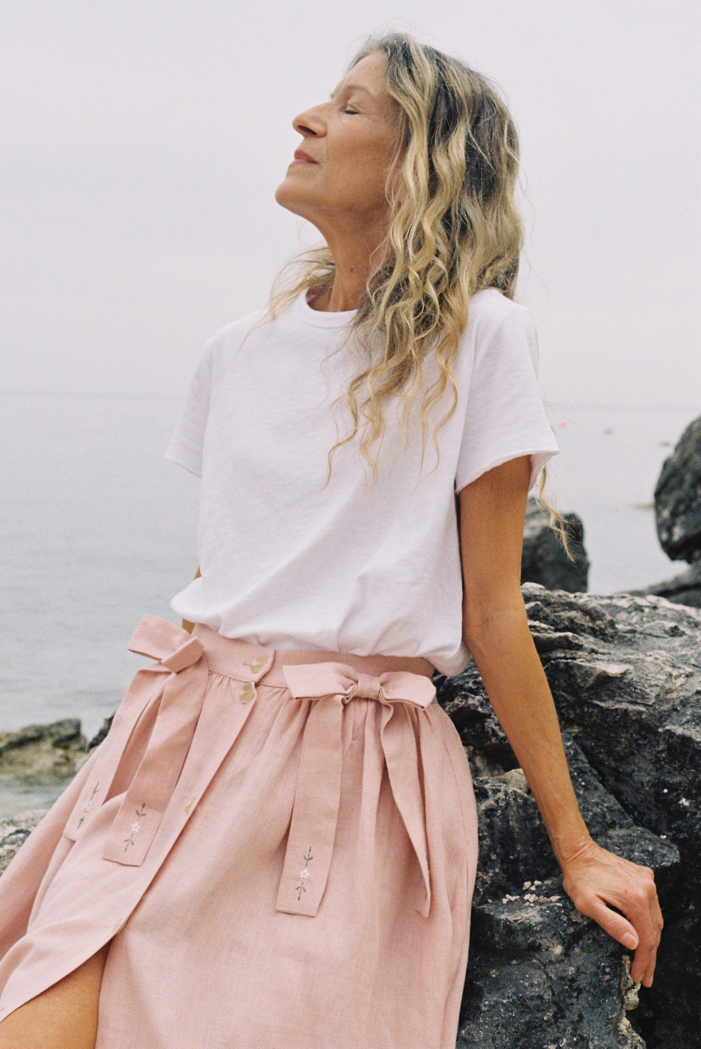 Rhea Skirt - Pink Rhubarb