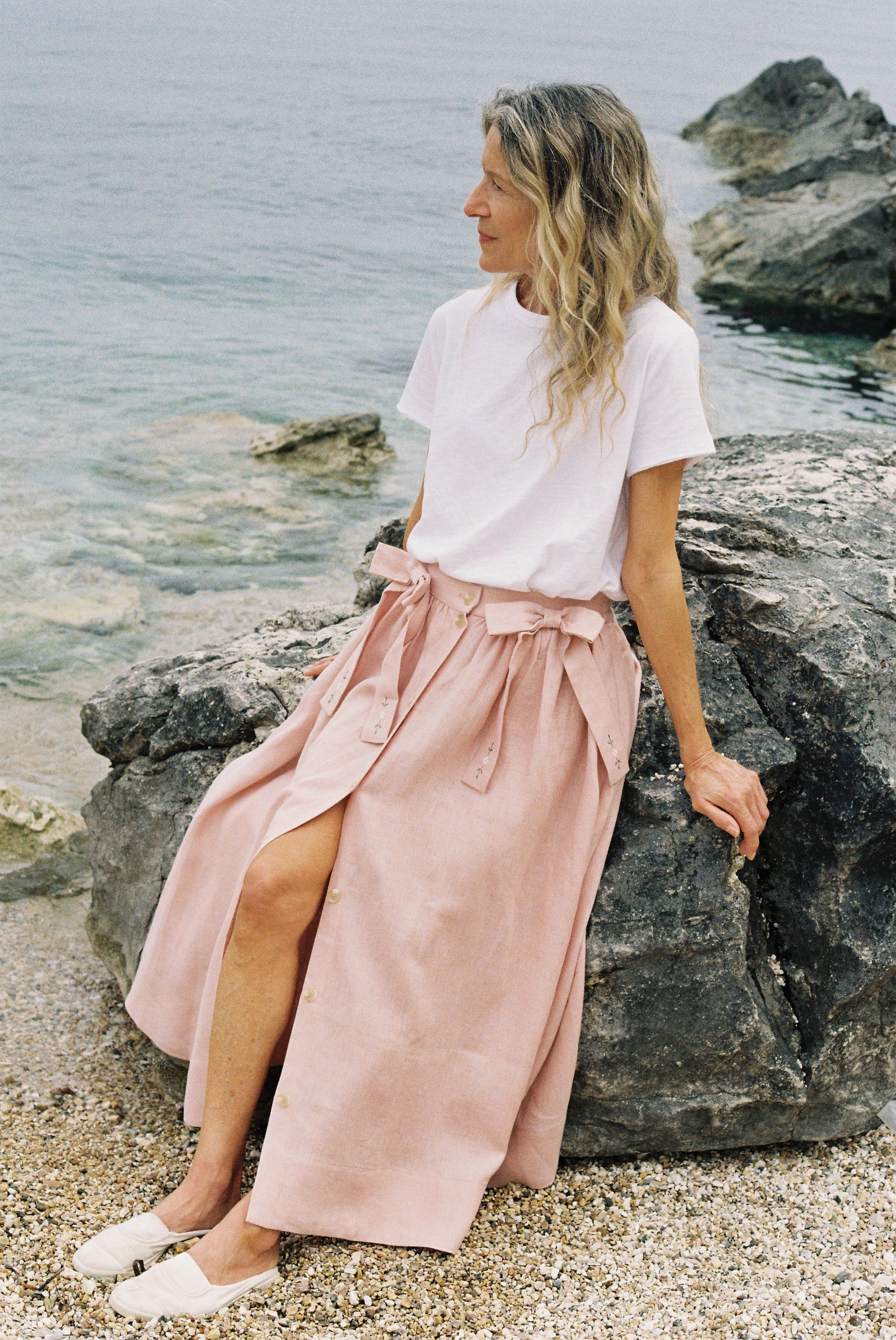 Rhea Skirt - Pink Rhubarb