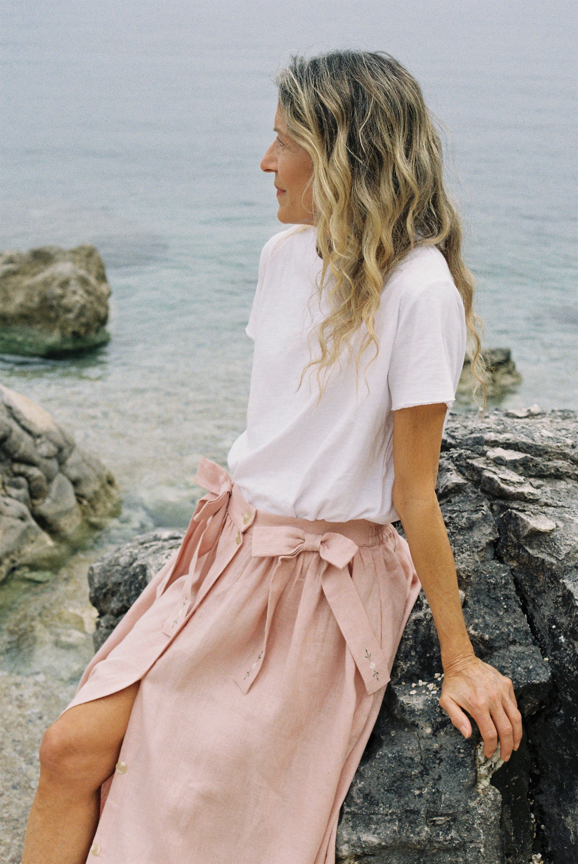Rhea Skirt - Pink Rhubarb