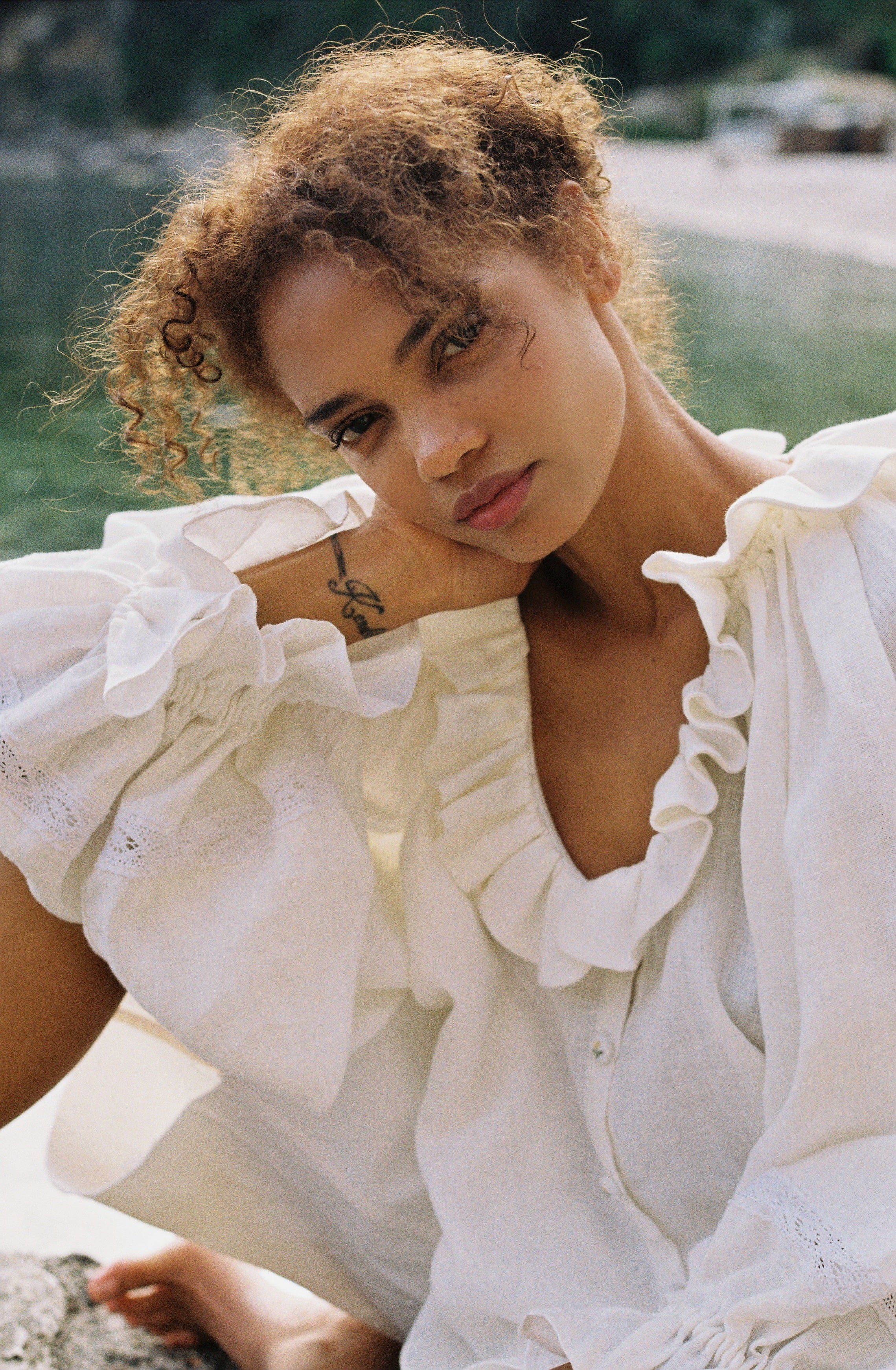 Etta Blouse - Ivory White