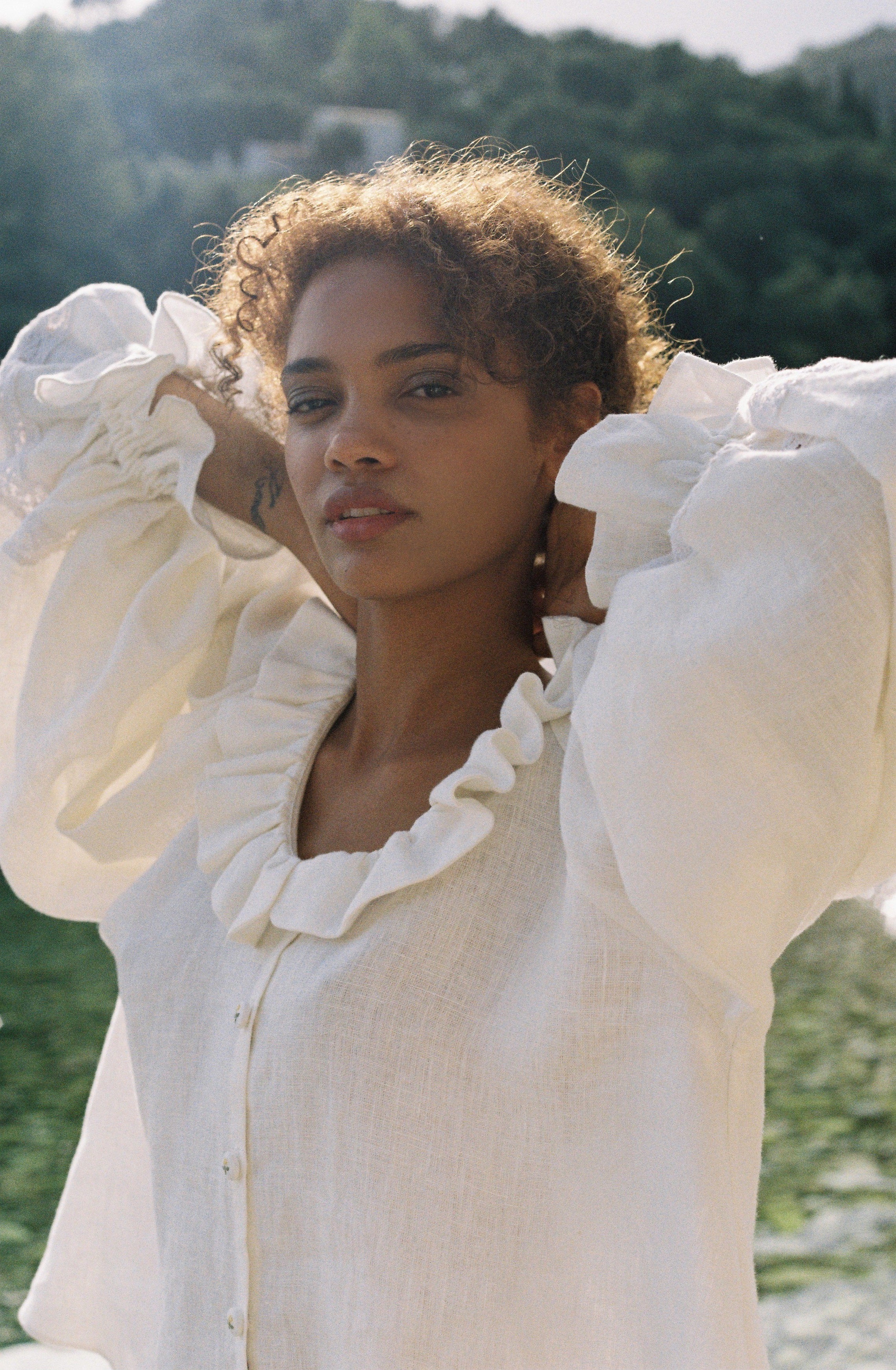 Etta Blouse - Ivory White