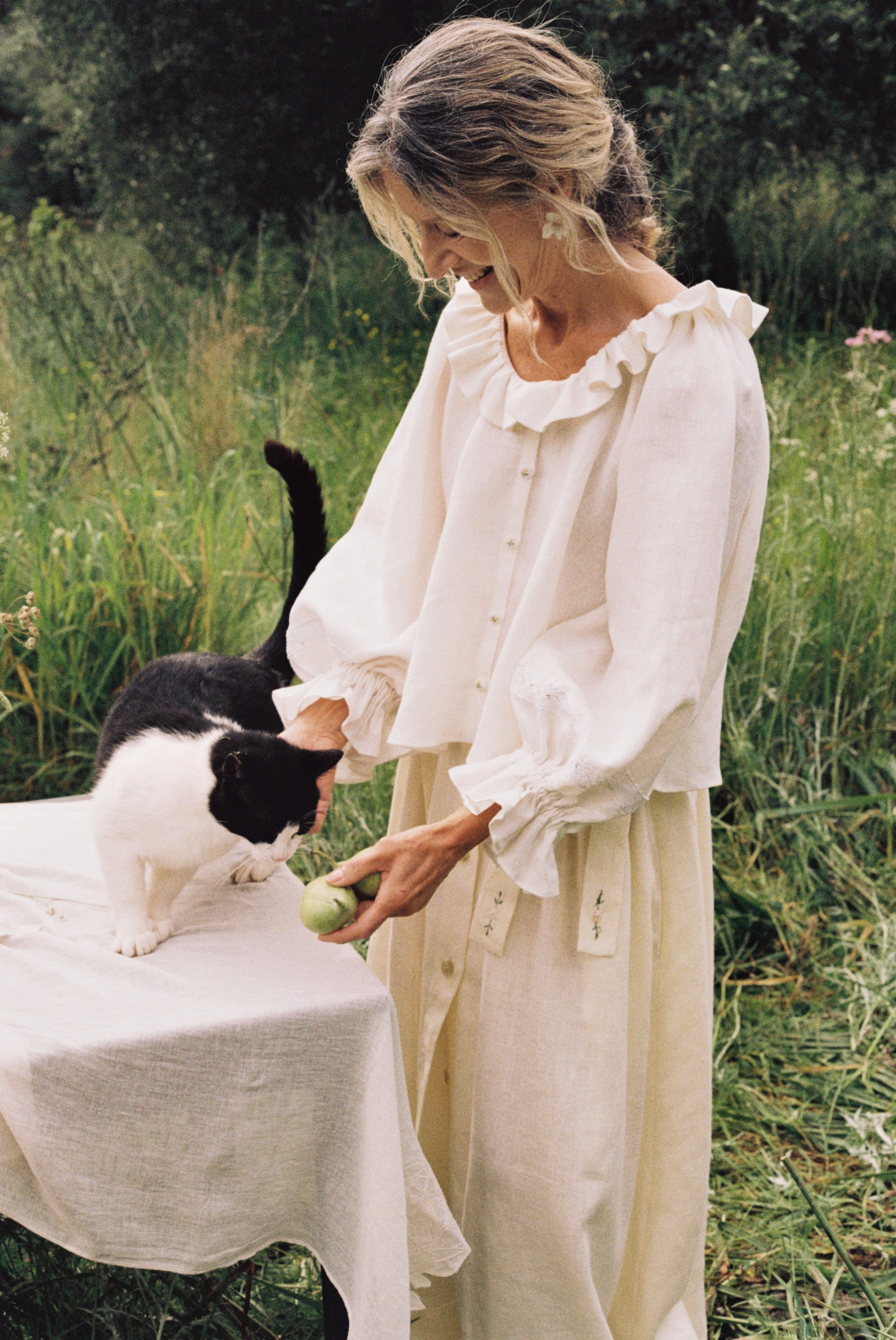 Etta Blouse - Ivory White