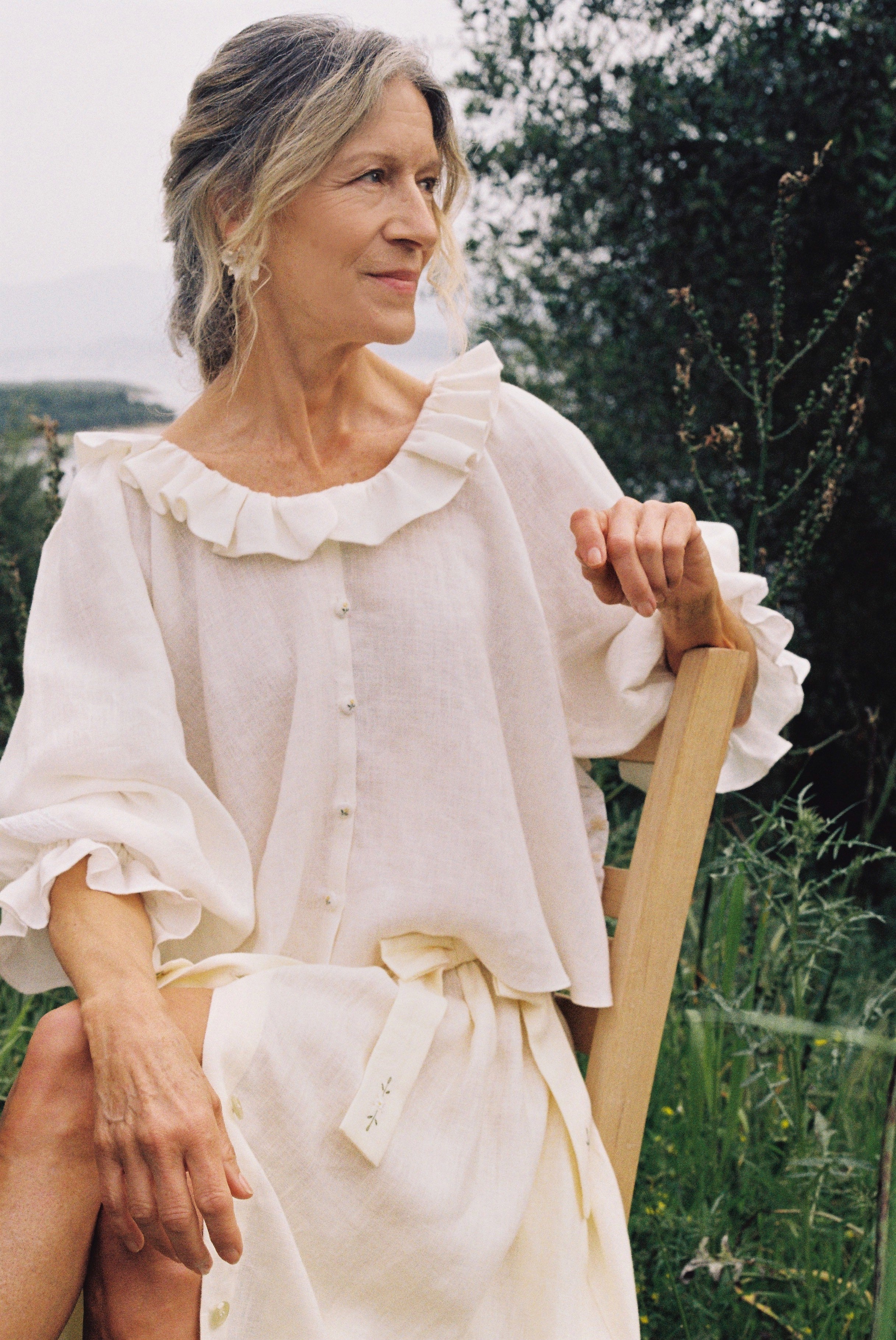 Etta Blouse - Ivory White