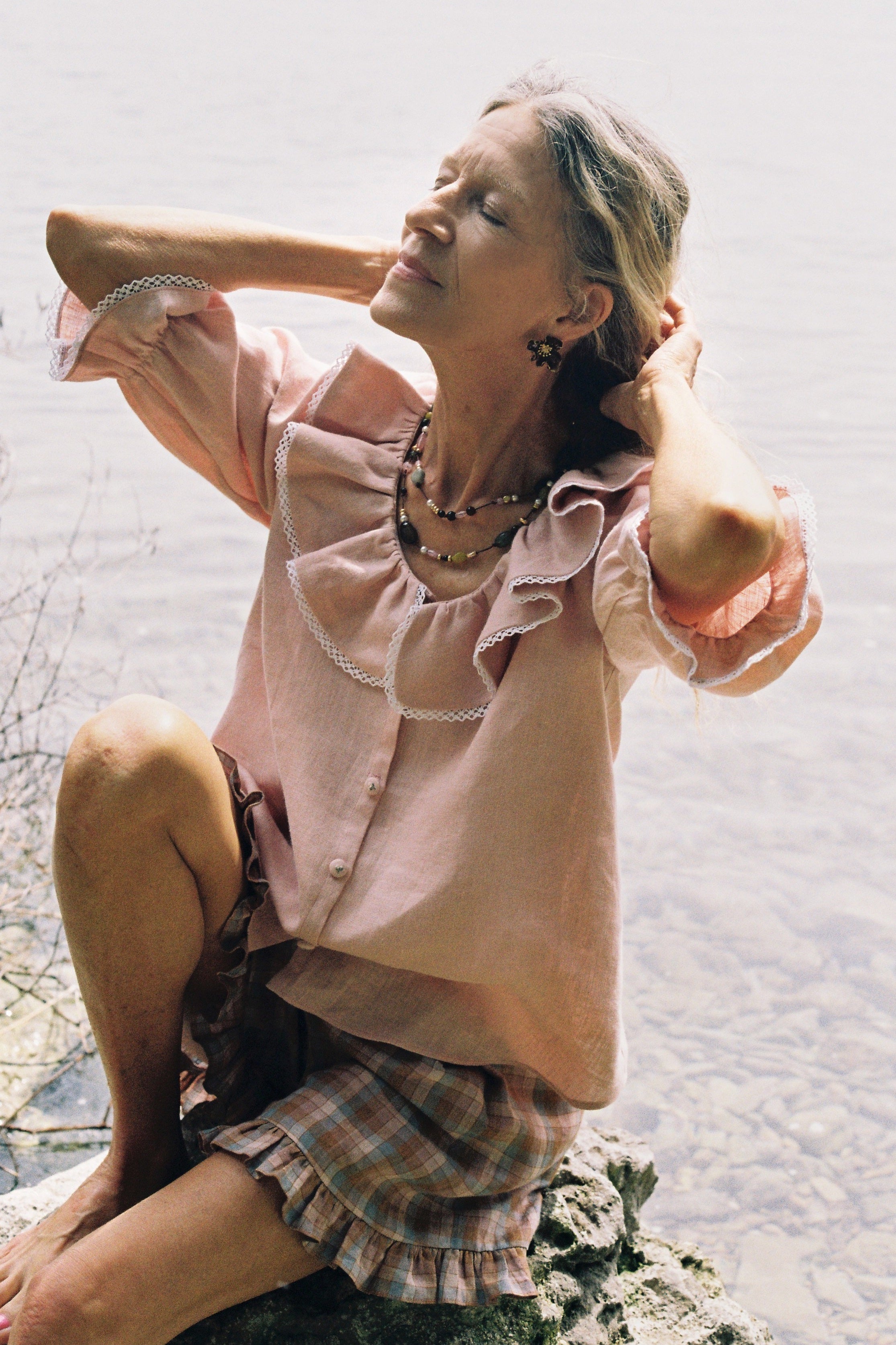 Matilda Blouse - Pink Rhubarb
