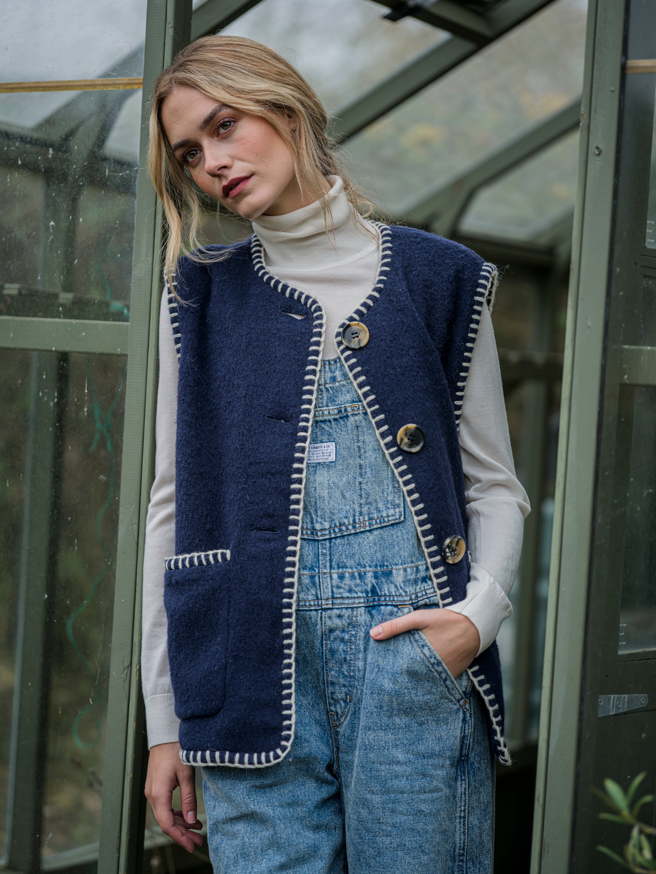 Frida Gilet - Navy