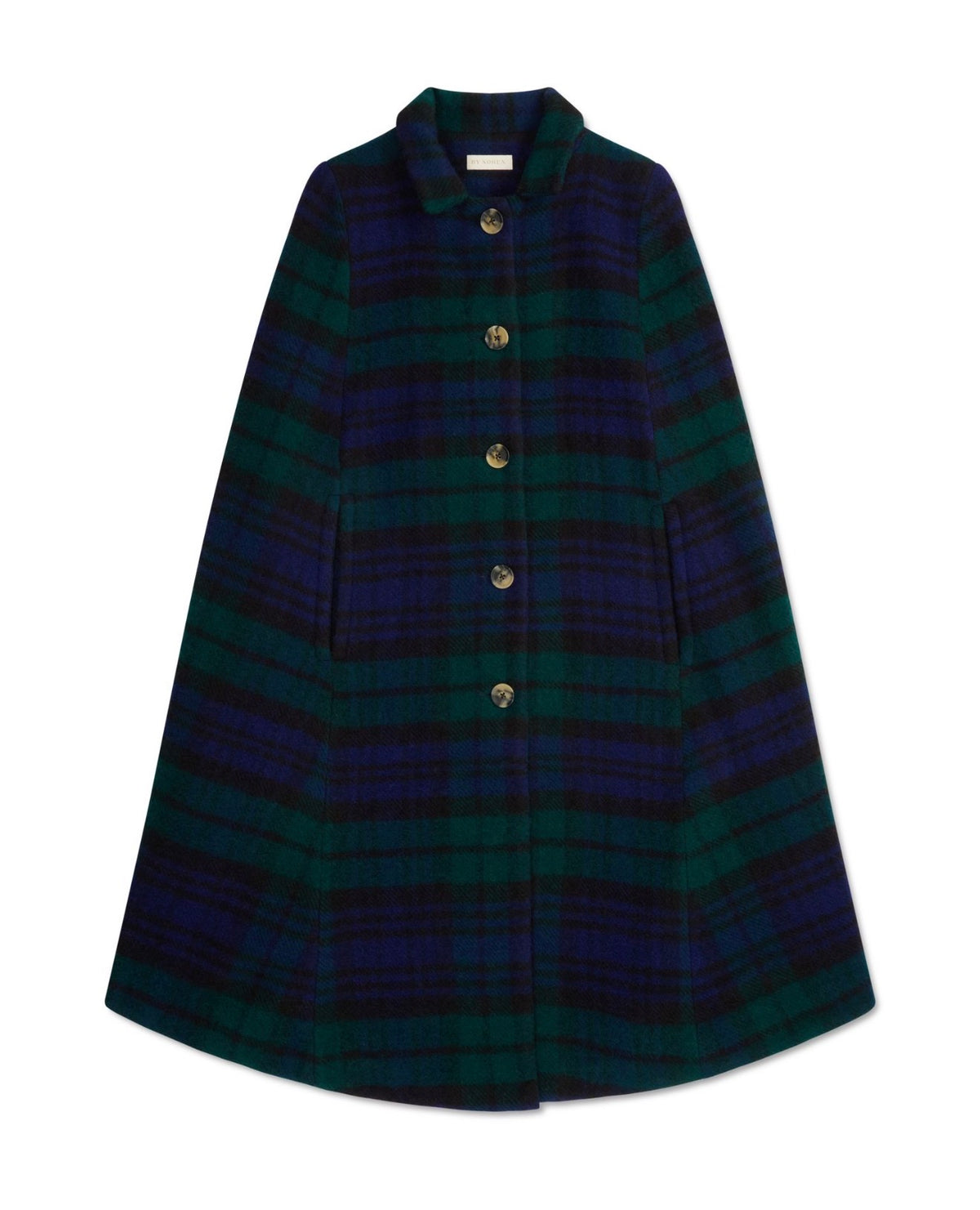Claudia Tartan Cape - Aster