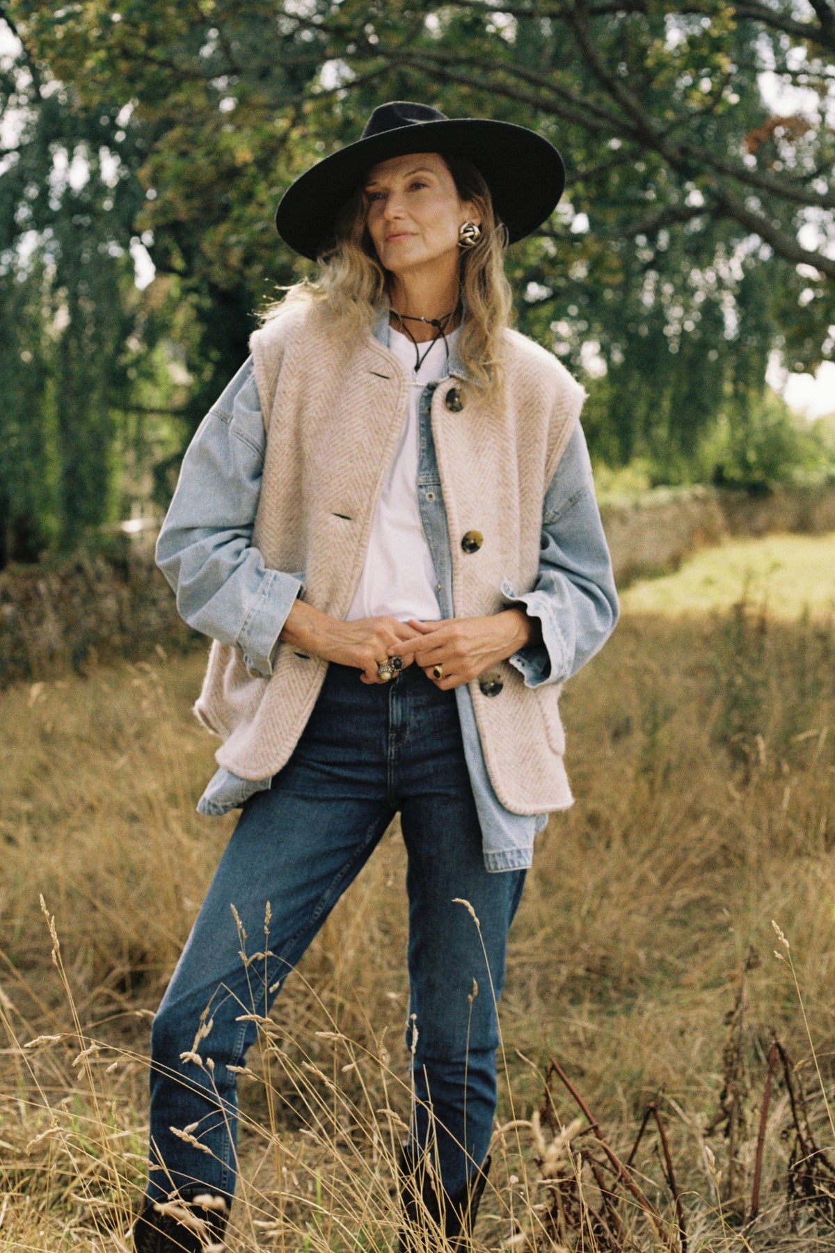 Frida Gilet - Oat