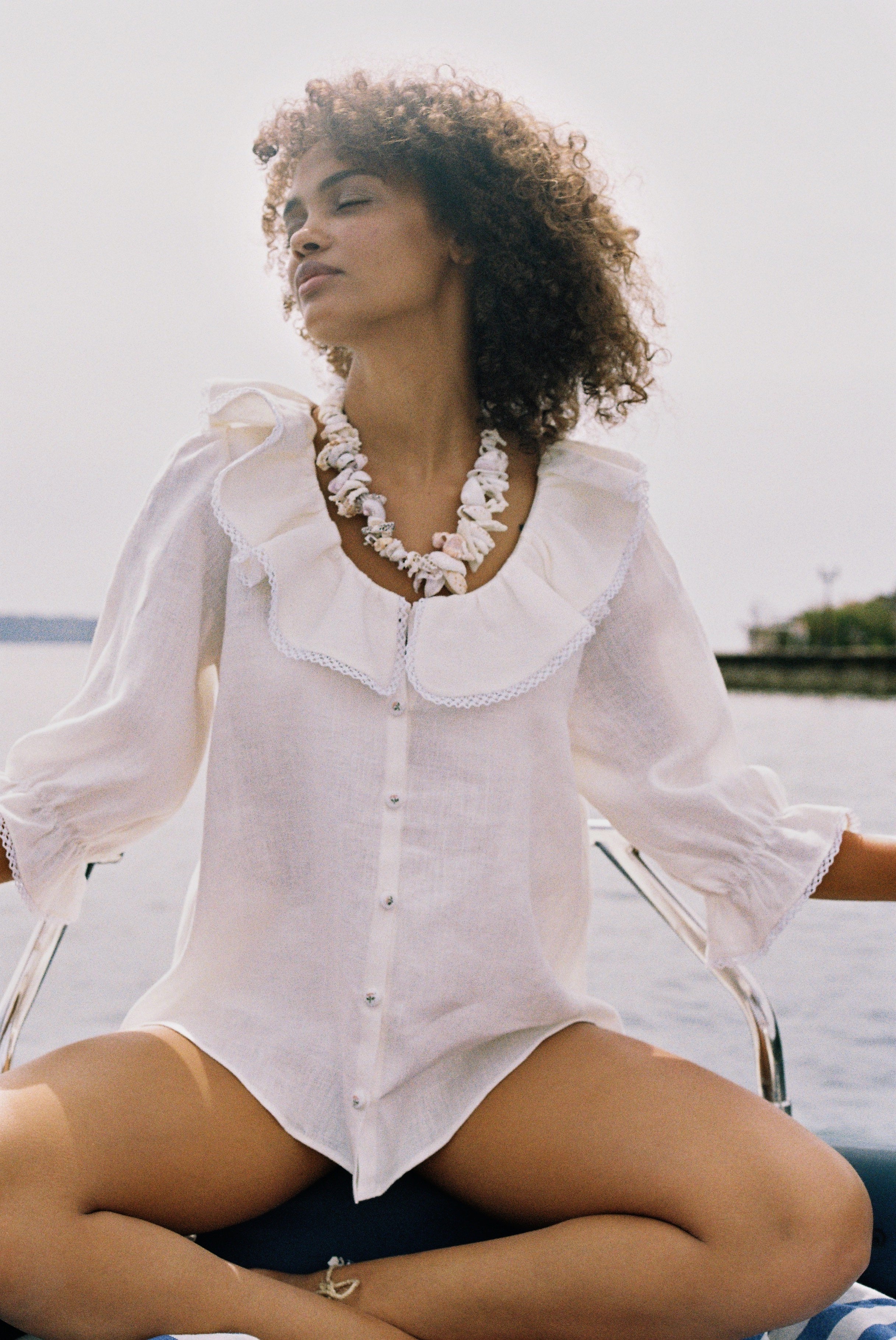Matilda Blouse - Ivory White