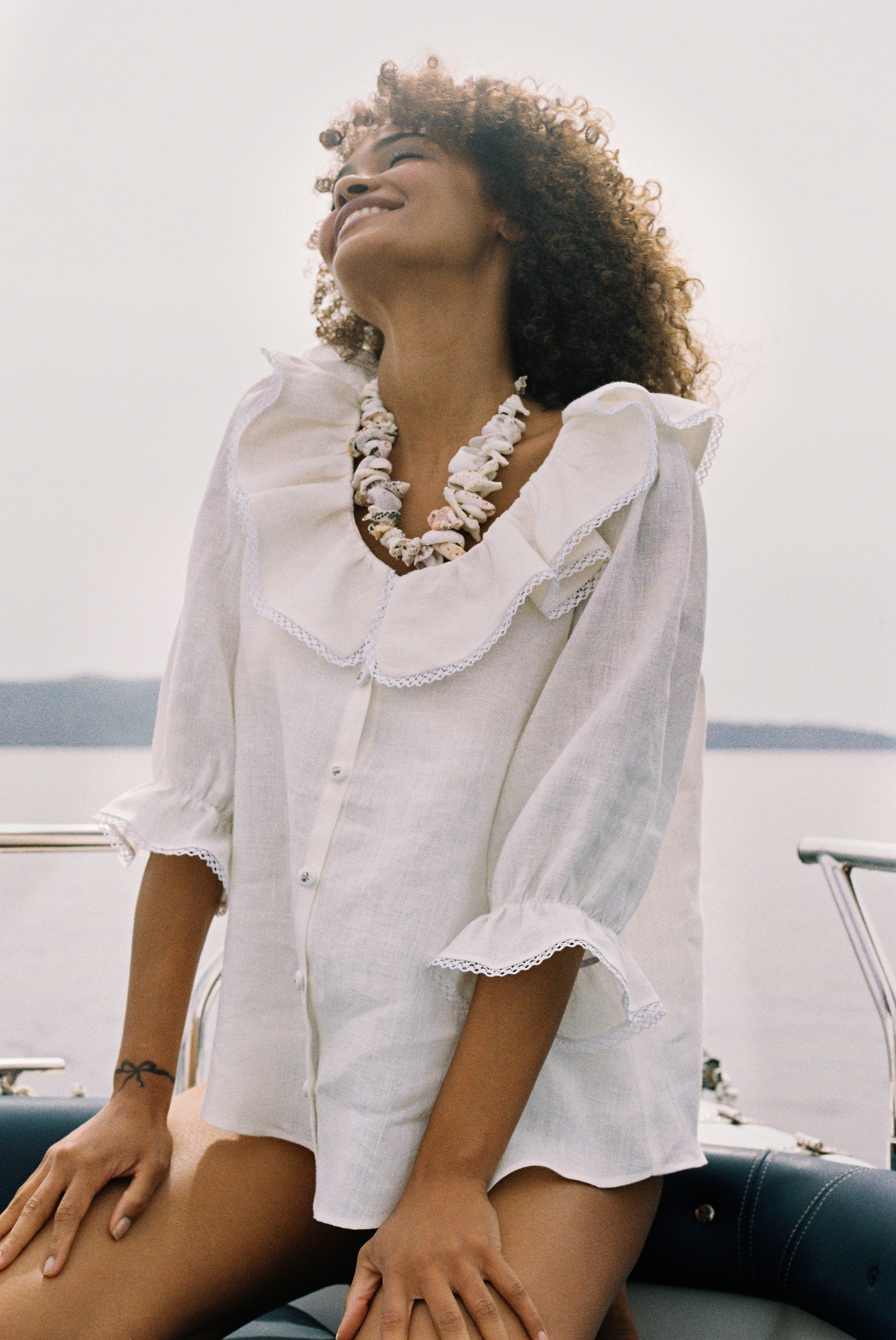 Matilda Blouse - Ivory White