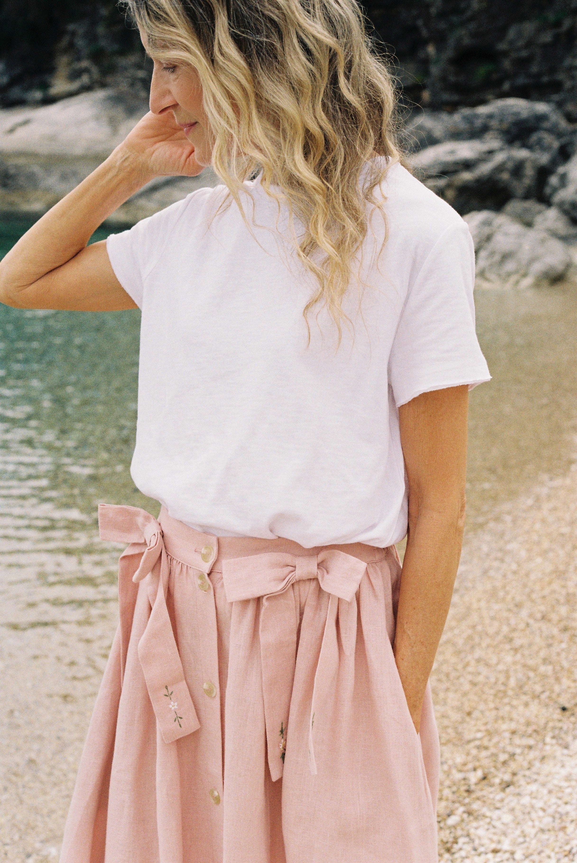 Rhea Skirt - Pink Rhubarb