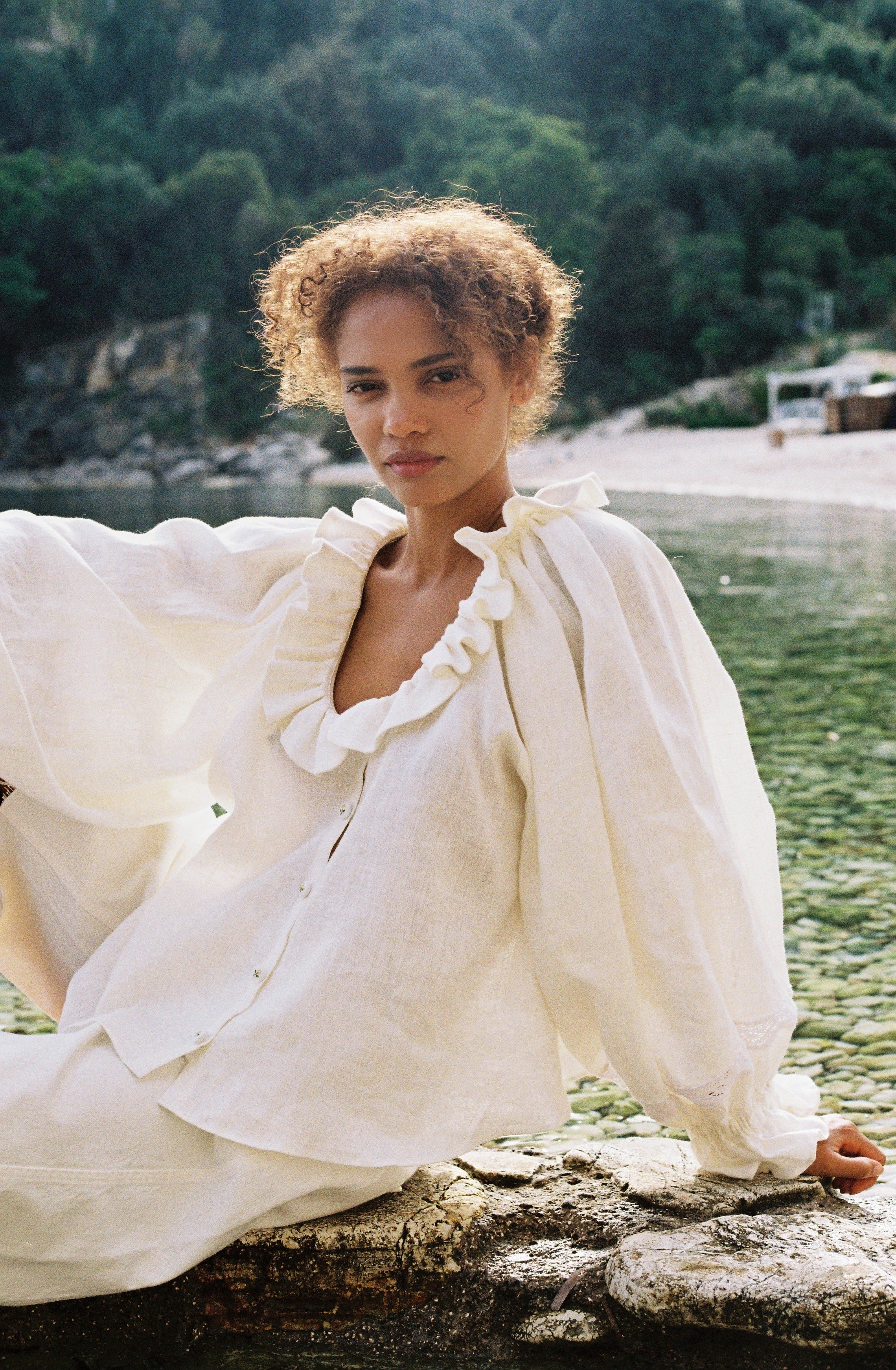 Etta Blouse - Ivory White