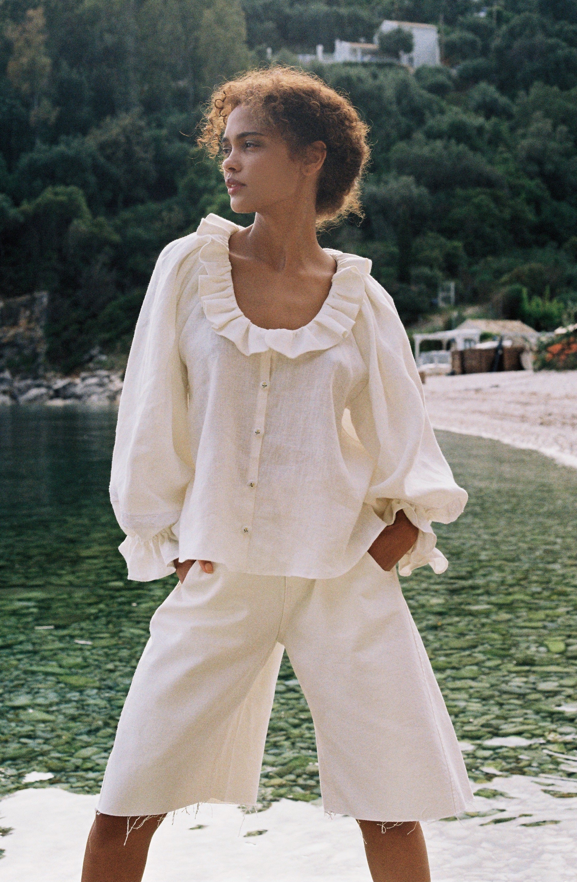 Etta Blouse - Ivory White