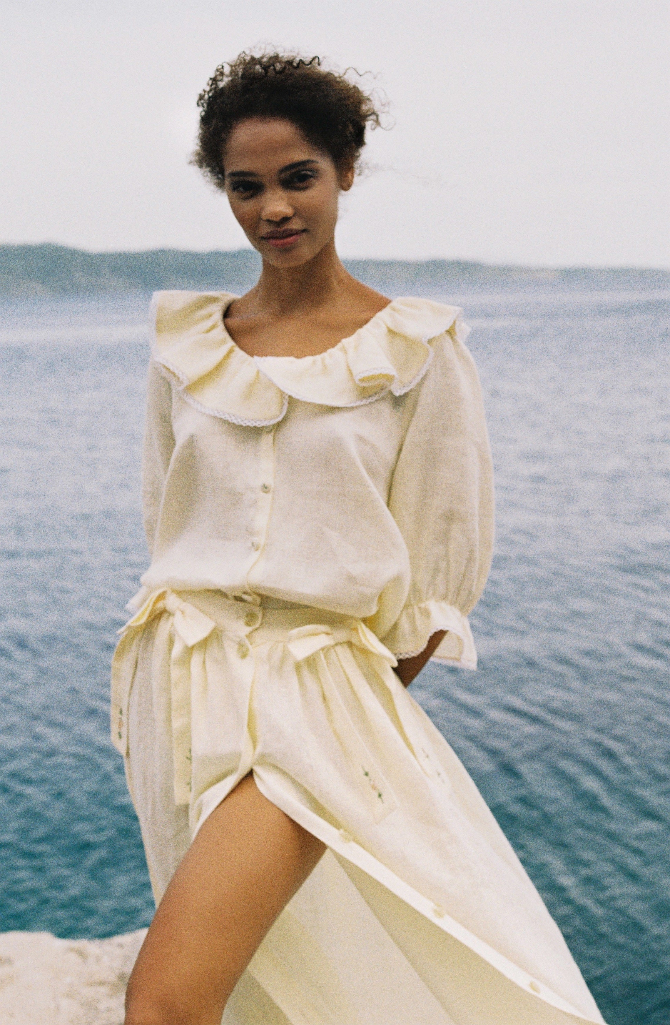 Rhea Skirt - Butter Yellow