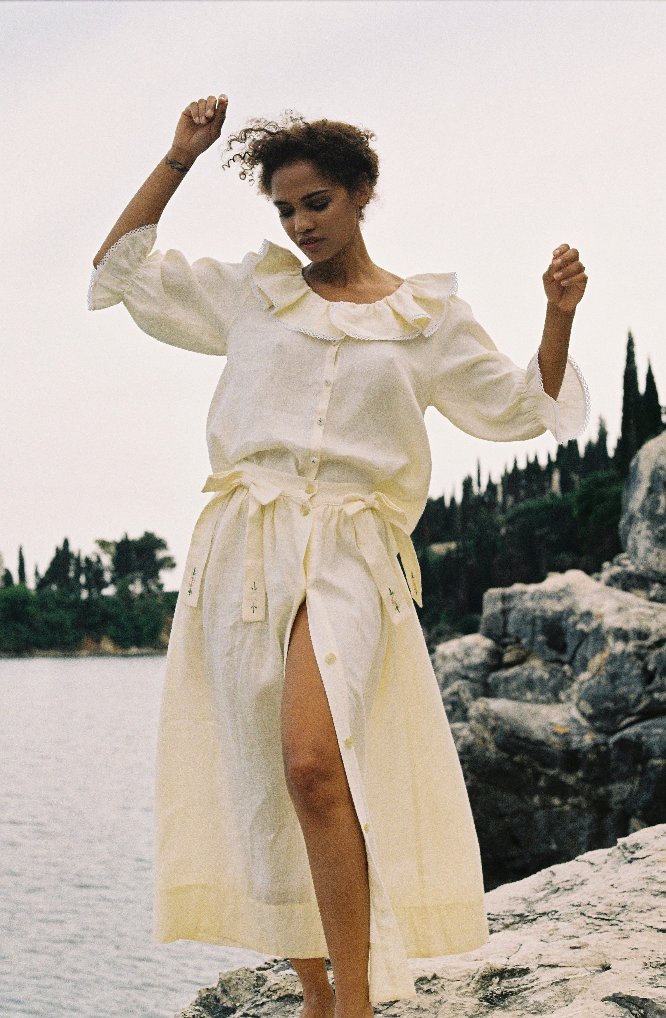 Matilda Blouse - Butter Yellow