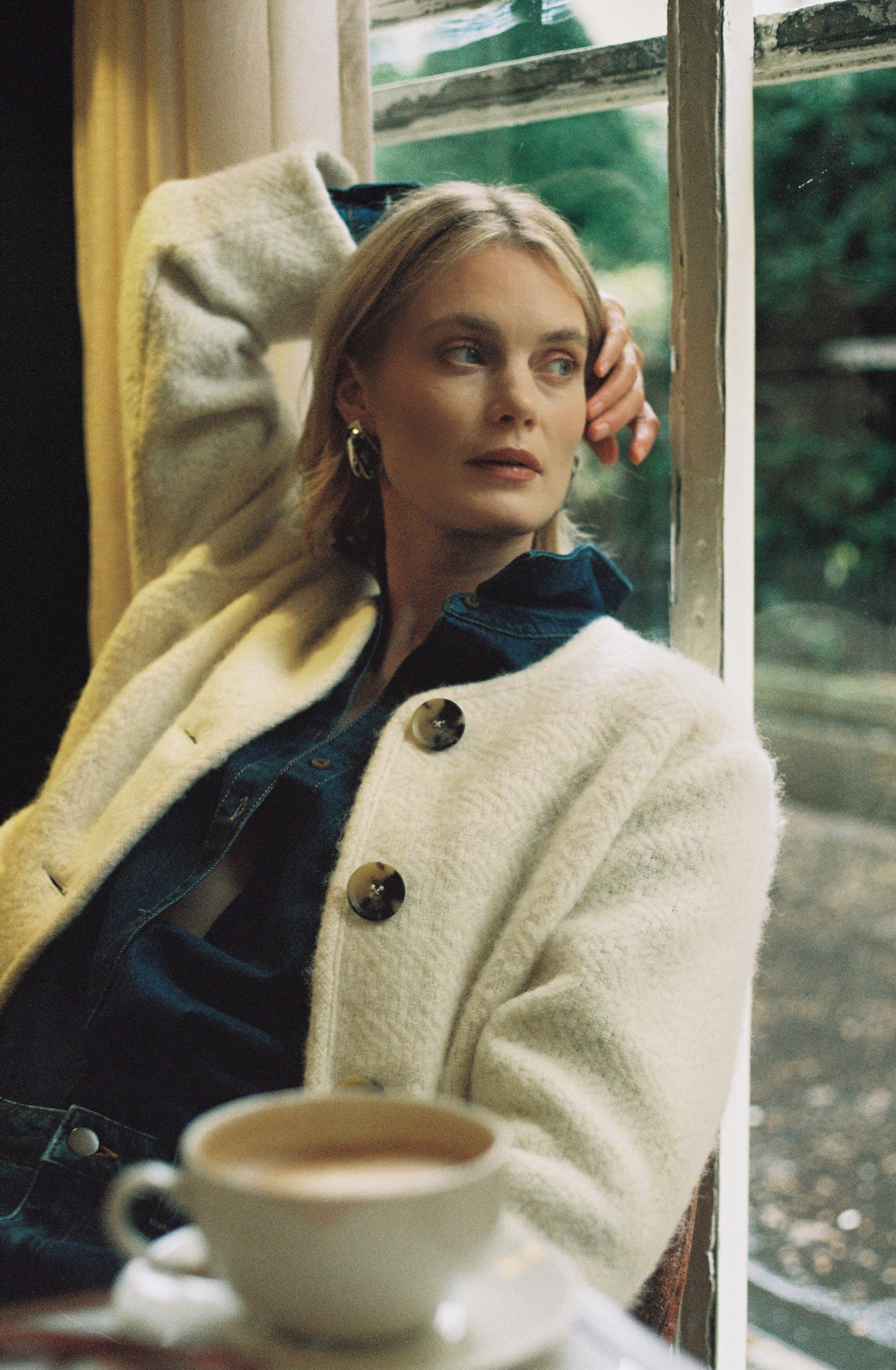 Pia Jacket - Cream Fringe