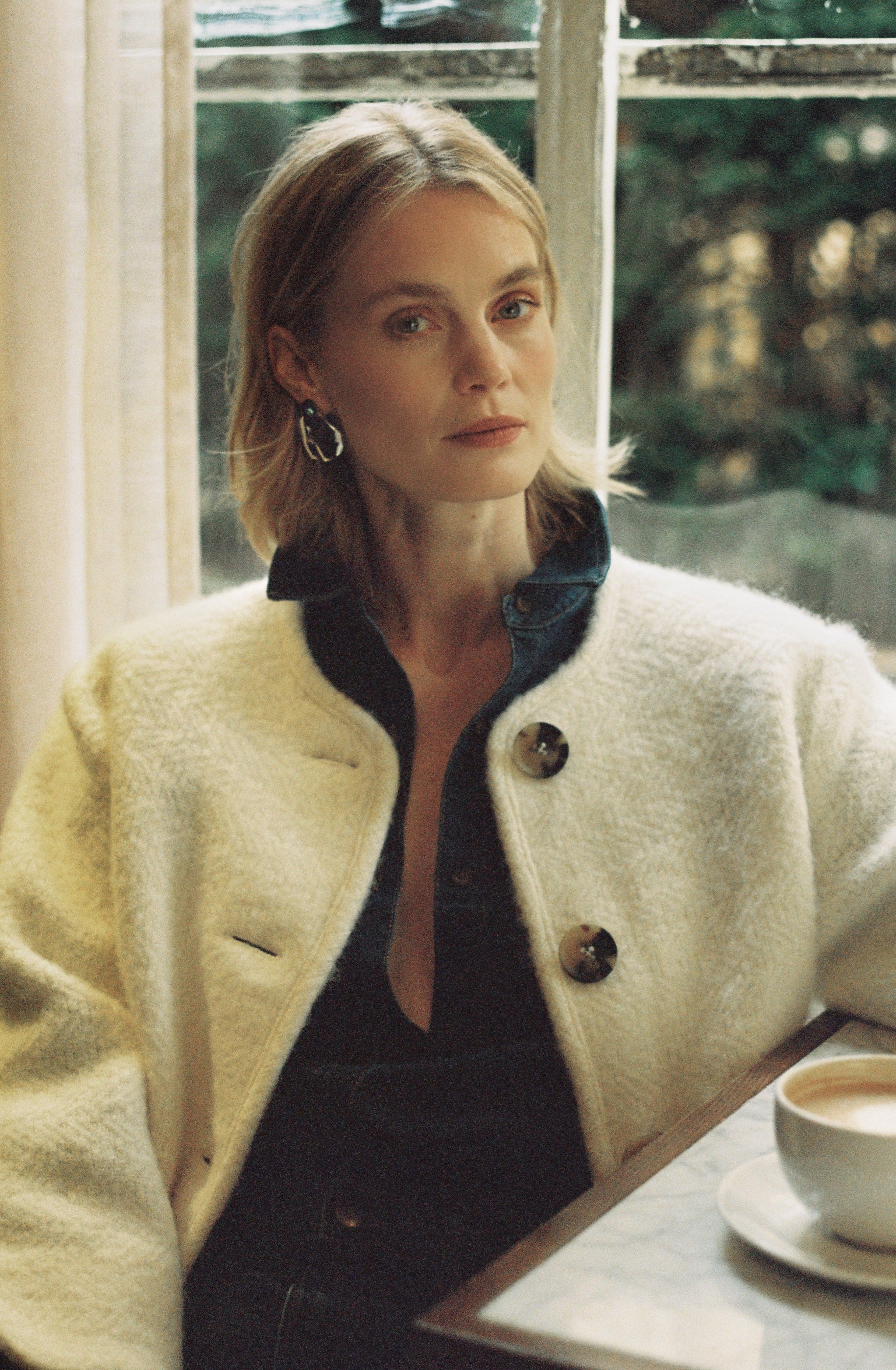 Pia Jacket - Cream Fringe