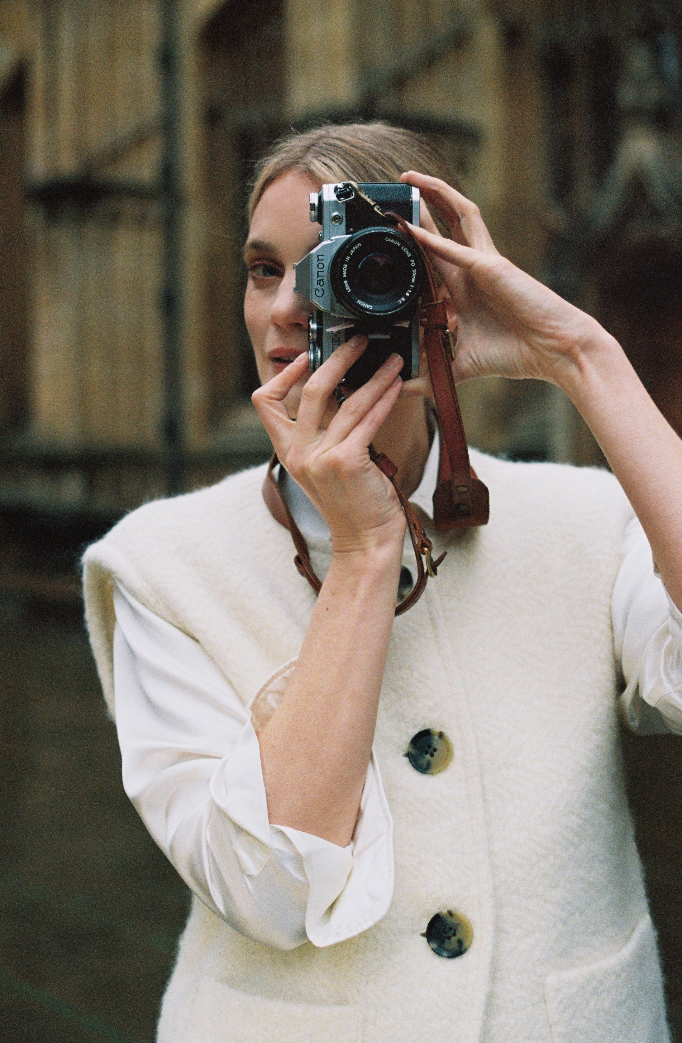 Frida Gilet - Cream Fringe